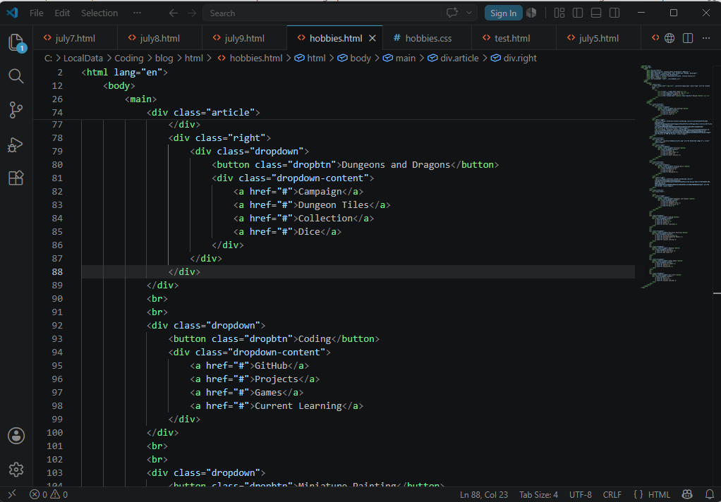 A Picture of My IDE Coding This