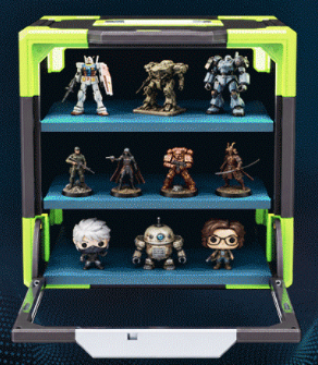 GridCube with Slots for Paint