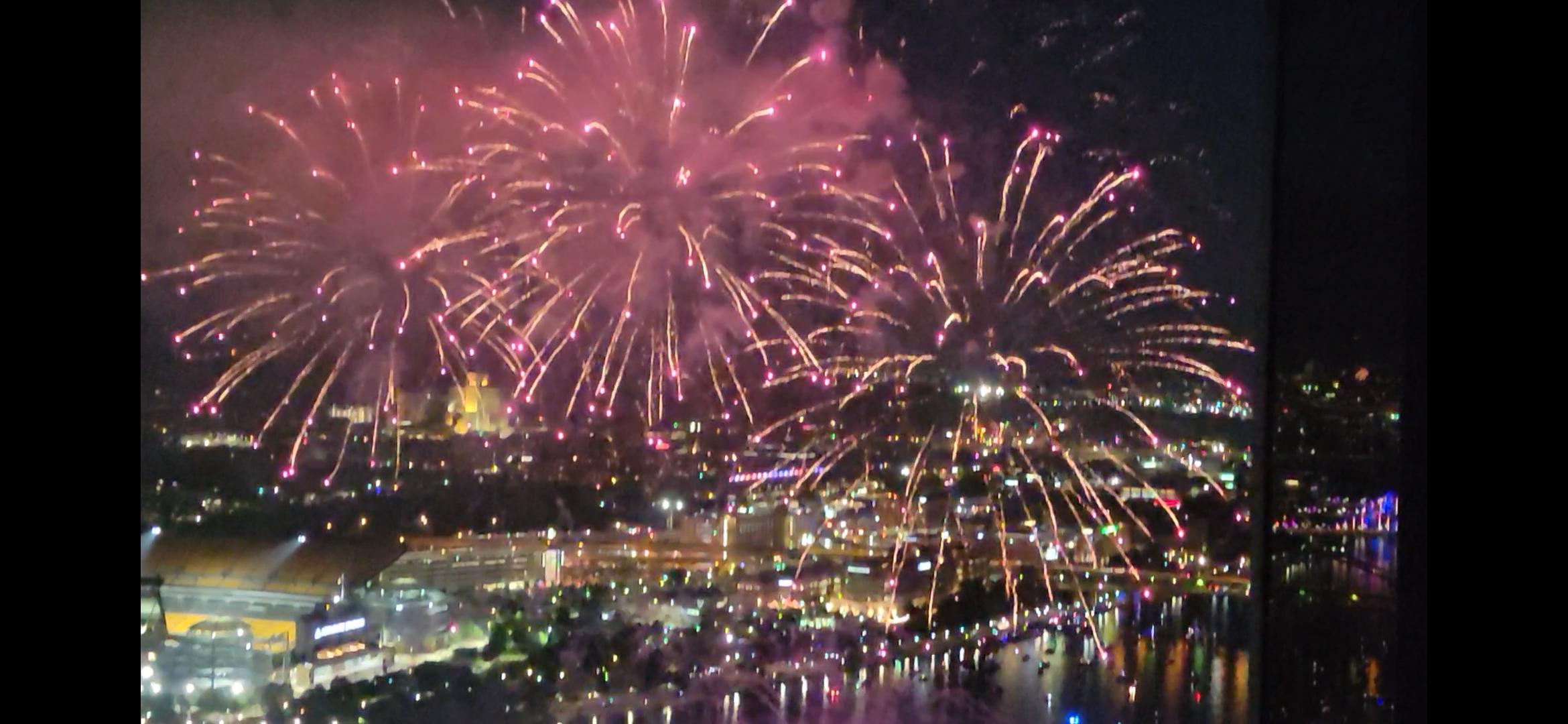 Picture of Fireworks Downtown.