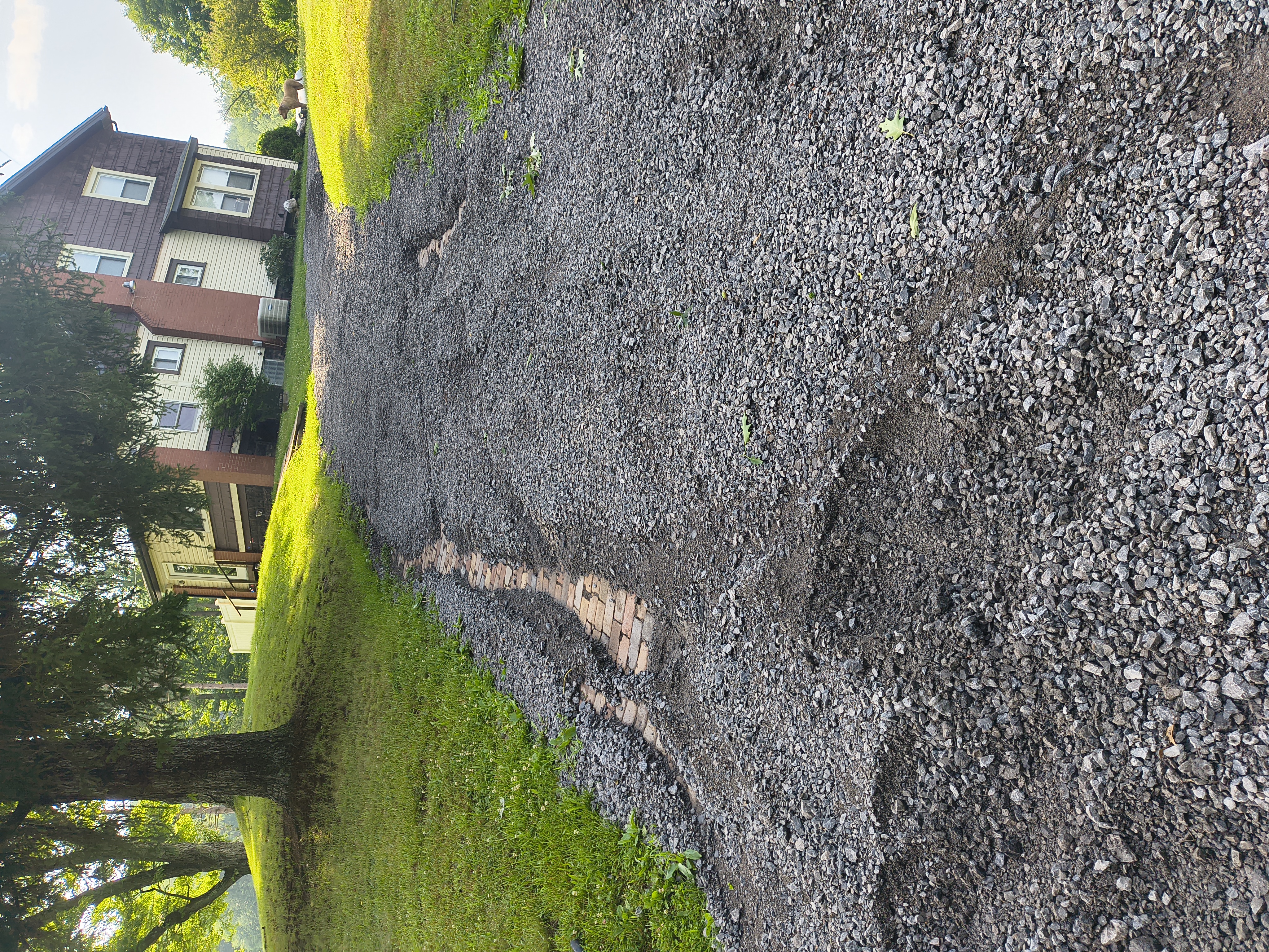 Ruts Made in my Driveway by the Heavy Rain.